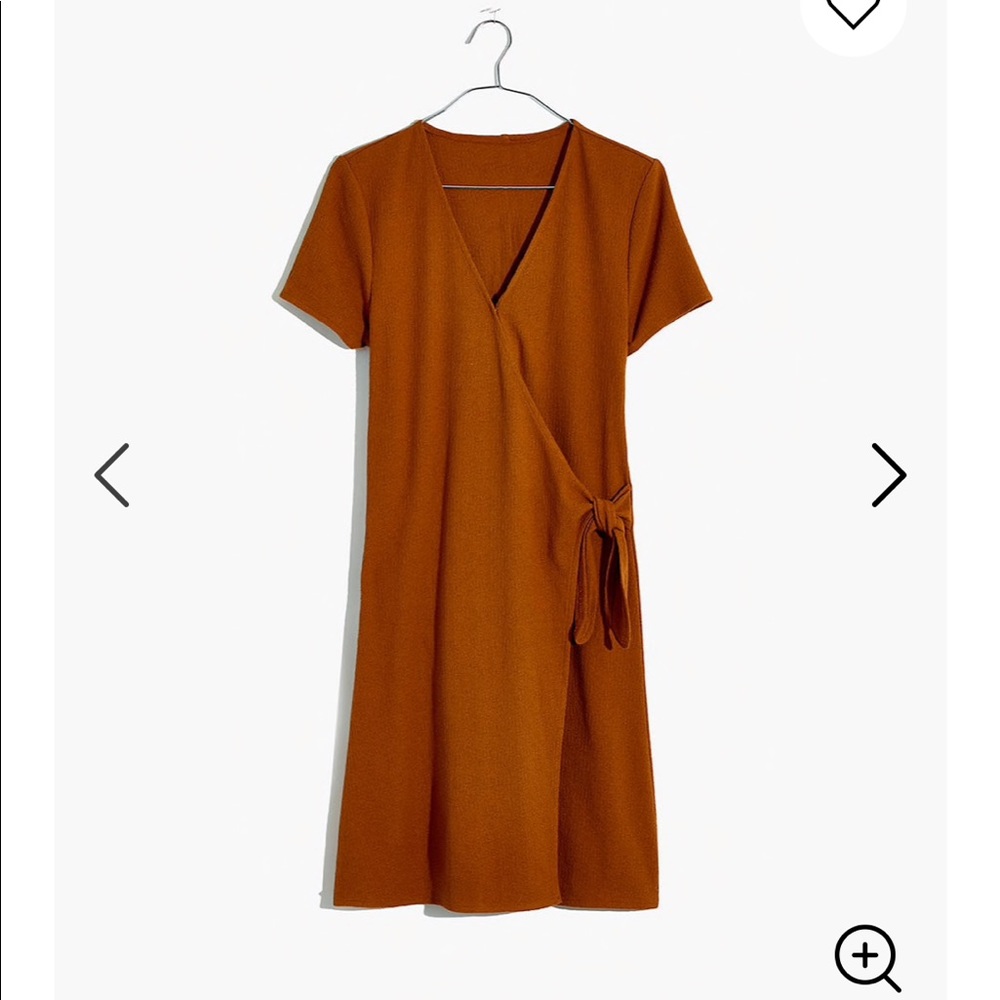 Madewell texture & thread side wrap tie dress xs - Picture 2 of 6